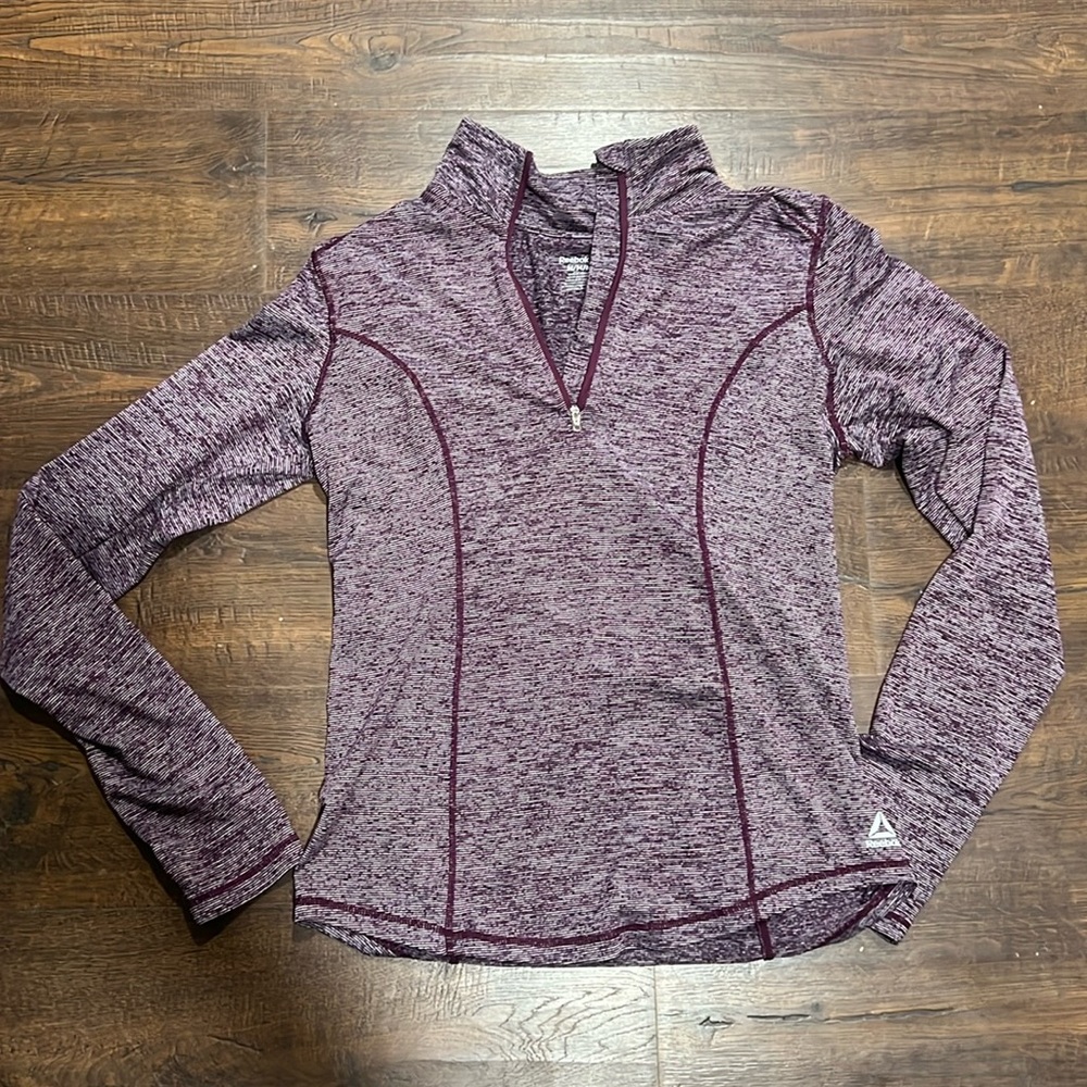 Reebok quarter zip long sleeve shirt